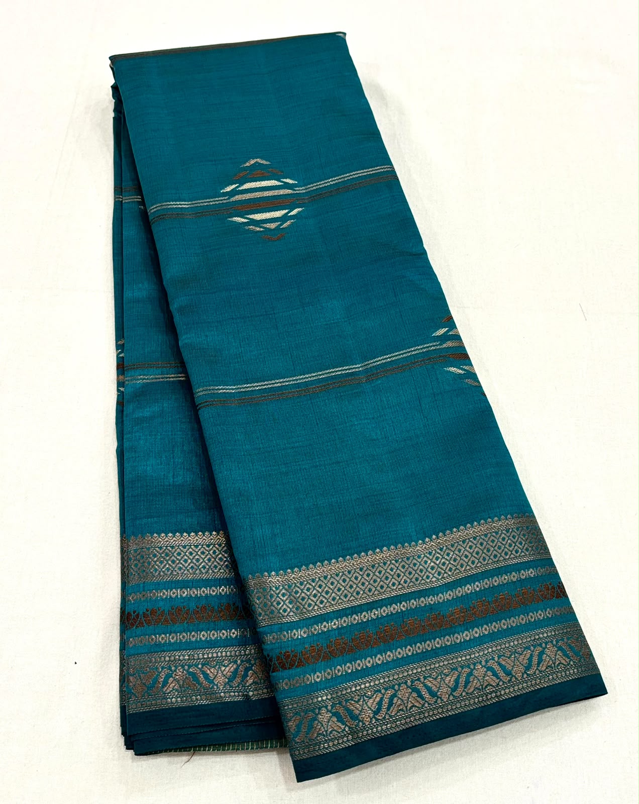 Wine Handloom Tussar Silk Cotton Saree